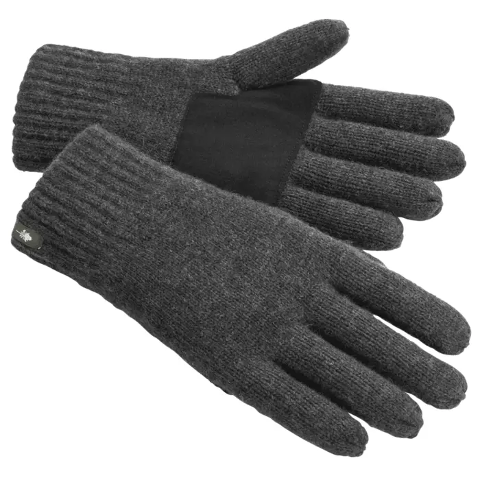 Gants Tricot en Laine Gris Pinewood