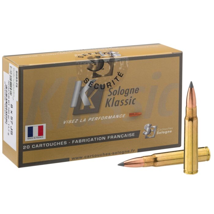 Balles de Chasse Sologne Klassic Calibre 8x57JS Nosler Partition