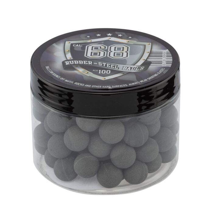 Billes Caoutchouc Métal pour Pistolet Walther T4E Calibre 68