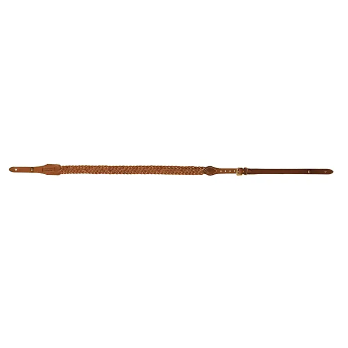 Bretelle Cuir Gras Tressée Pour Fusil De Chasse-1