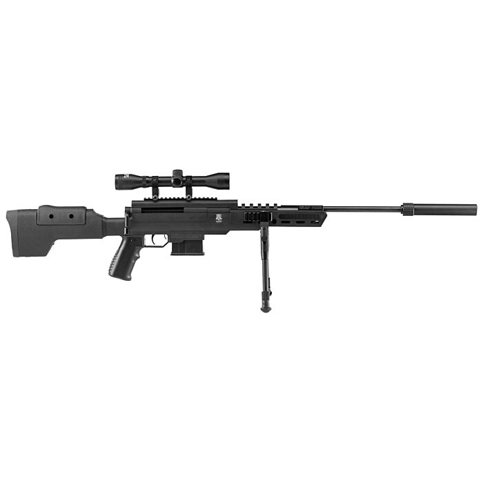 Carabine à Air Comprimé Black Ops Sniper Tactical 16 Joules Calibre 5.5 MM
