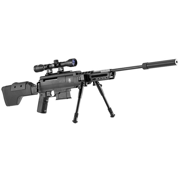 Carabine à Air Comprimé Black Ops Sniper Tactical 24 Joules Calibre 4.5 MM