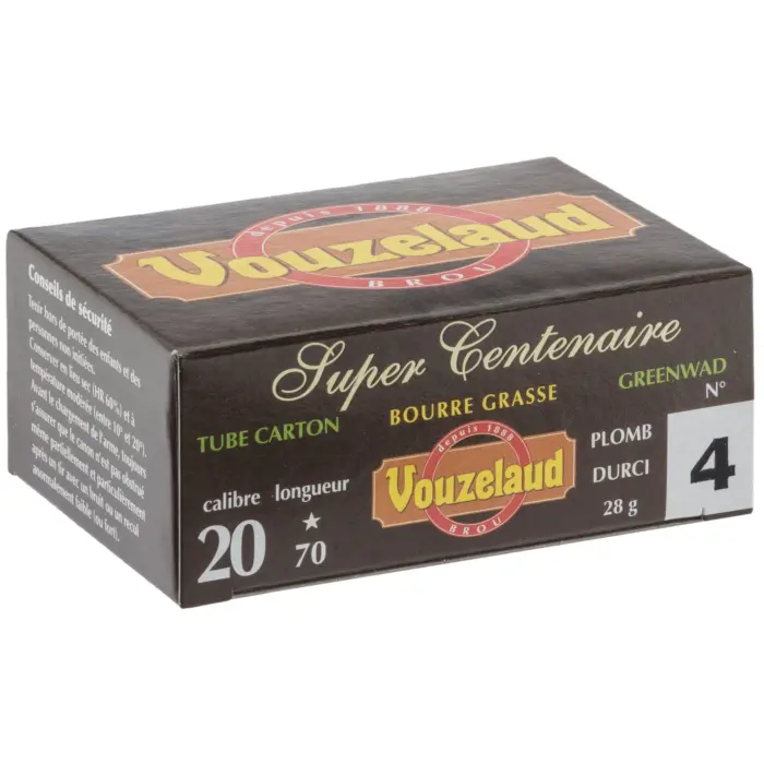 Cartouches De Chasse Vouzelaud Super Centenaire Calibre 20/70-1