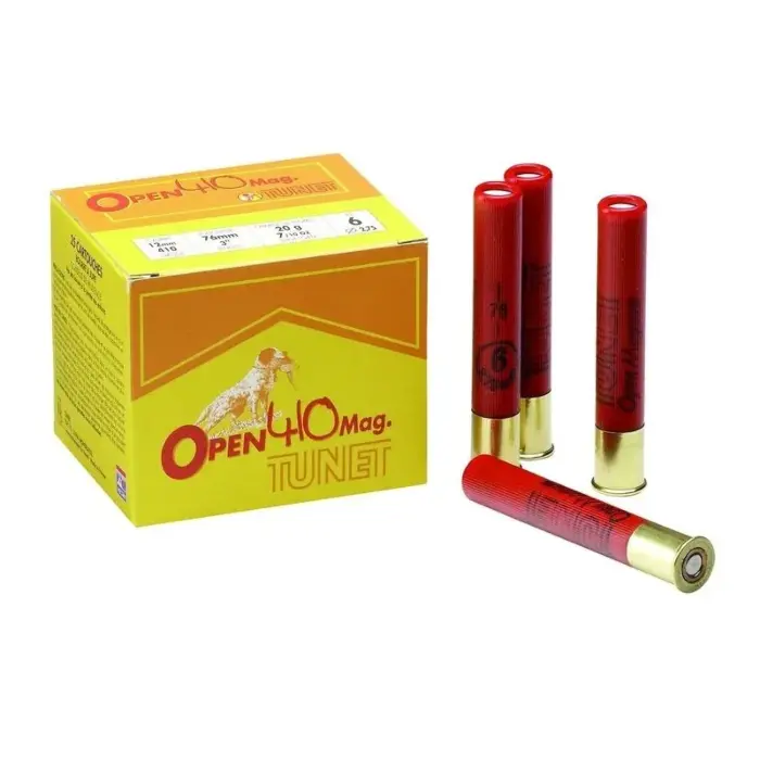 Cartouches Tunet Open 410 Chambrées 76