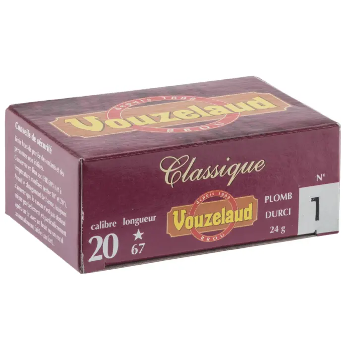 Cartouches Vouzelaud Classique Grand Culot Calibre 20/67-1
