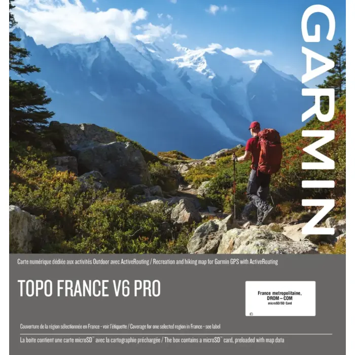 Carte Topographique V6 Pro Pour Colliers GPS Garmin Alpha - France