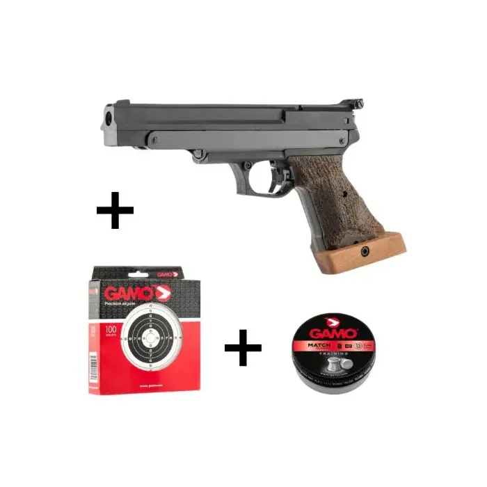 Pack Pistolet A Plombs Gamo Compact Calibre 4,5 mm