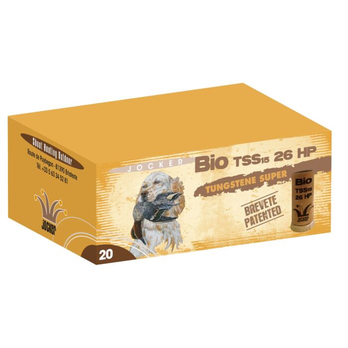 Cartouches Jocker Bio Tss 26 Hp Calibre 20/70 26 Gr