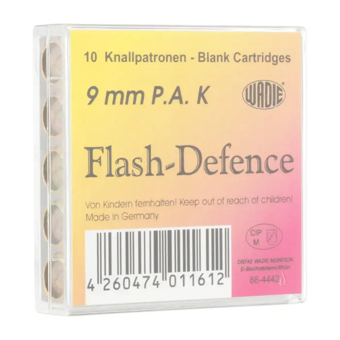 Cartouches 9 MM PAK Flash Défense pour Pistolet