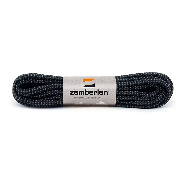 Lacets Ronds Noir/Gris Zamberlan