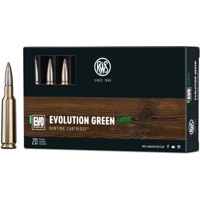 Balles de Chasse RWS Evolution Green 7x64