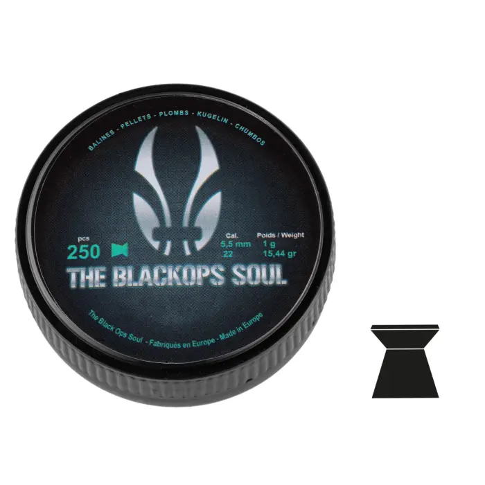 Plombs The Black Ops Soul Tête Plate Calibre 5.5 MM