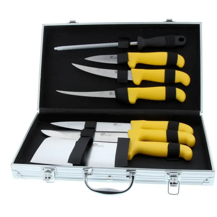 Mallette De 6 Couteaux De Boucher Pradel