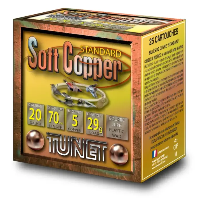 Cartouches Tunet Soft Copper Standart Calibre 20/70