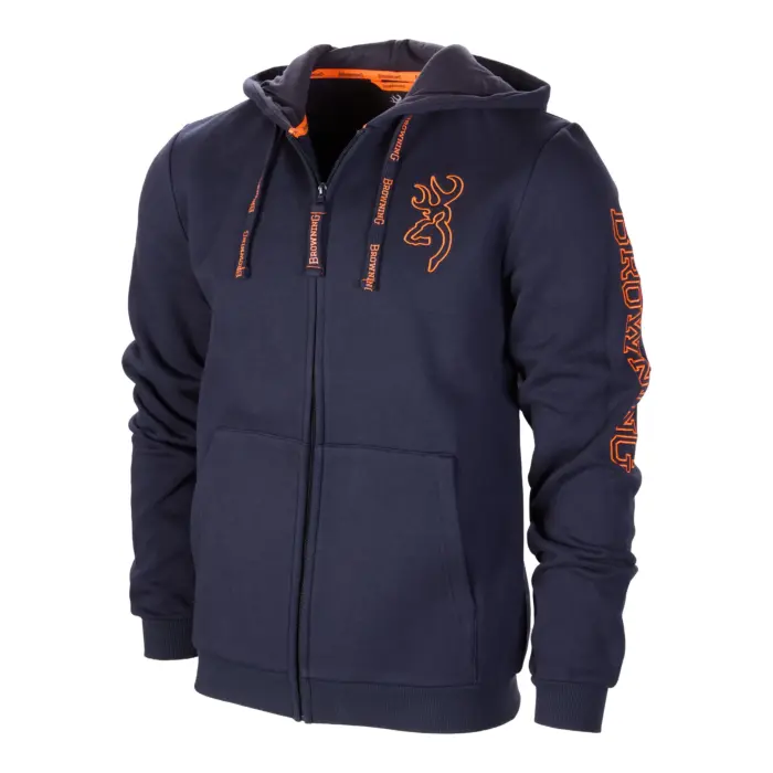 Sweatshirt Zip Browning Snapshot Bleue-1