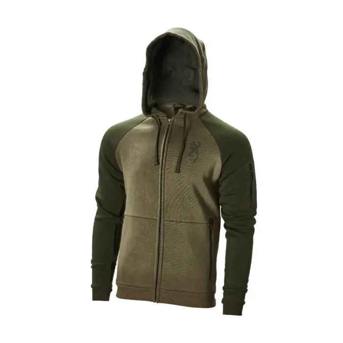Sweatshirt Browning Snapshot Zip Two Tones Vert