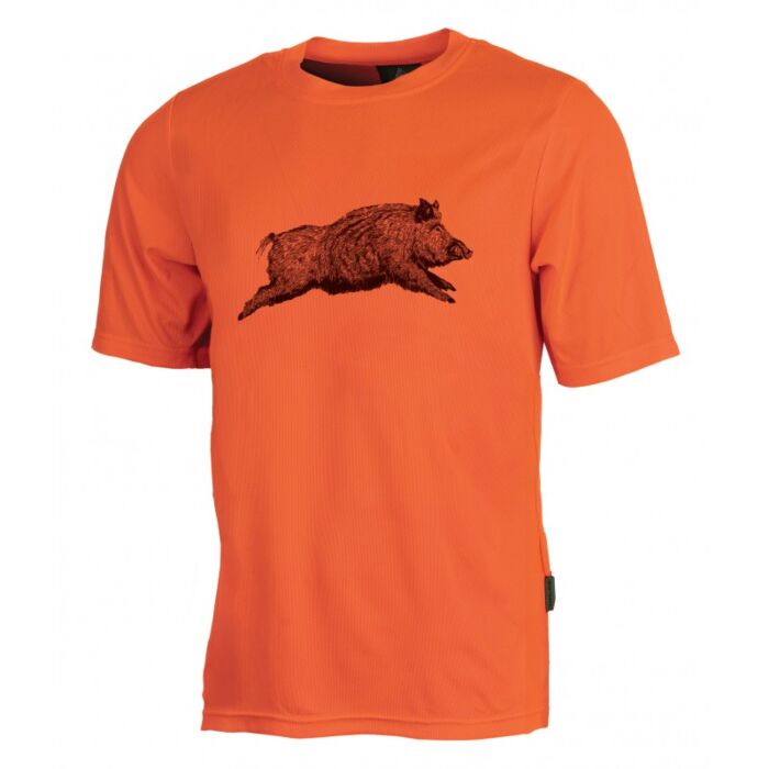 Tee-Shirt Treeland Femme Orange Sanglier
