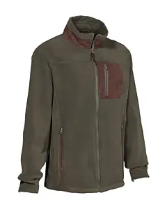 Blouson Polaire de Chasse Percussion Cor Kaki 