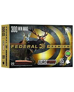 Cartouches Federal Premium Euro Copper Calibre 300 Win Mag 165 Grains