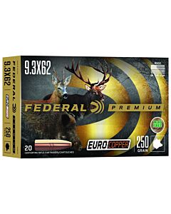 Cartouches Federal Premium Euro Copper Calibre 9.3X62 250 Grains