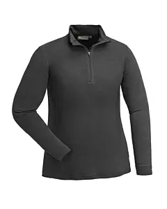 Polaire Noir pour Femme en laine Mérino Pinewood Abisko