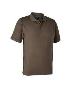 Polo De Chasse Deerhunter Gunnar Brown Leaf Melange