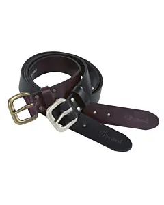Ceinture en Cuir Noir 35mm Pinewood