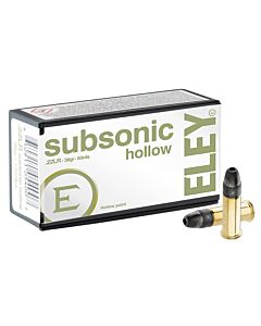 Balles Eley Higt Velocity Hollow Point Subsonique Calibre 22 LR