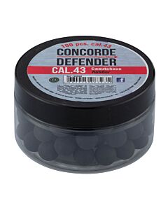 Billes Caoutchouc Pleines pour Pistolet Walther T4E Calibre 43