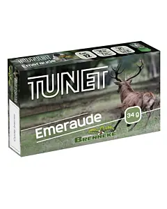 Cartouches Tunet Brenneke Emeraude Calibre 12/70 