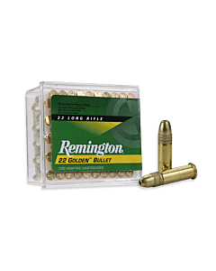 Balles Remington 22Lr Golden Bullet Pointe Creuse HV 36 Grammes