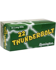Balles Remington Calibre 22Lr Thunderbolt High Velocity 40Gr Rn Boite De 500