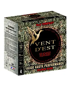 Cartouches Tunet Red Tempest HP Calibre 12/76 Acier