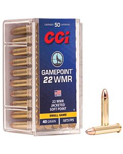 Balles CCI 22 Wmr Gaimpoint 40 Grains Jacketed Soft Point 
