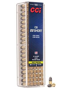 Balles CCI Calibre 22LR Short CB 22 29 Grains