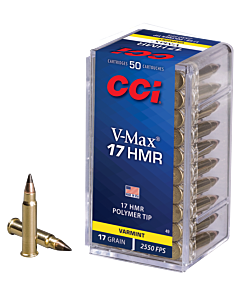Balles CCI Calibre 17HMR V-Max 17 Grains