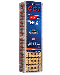 Balles CCI Calibre 22LR Clean-22 High Velocity 40 Grains 
