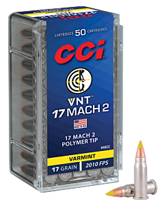 Balles CCI Calibre 17HMR VNT 17 Grains 