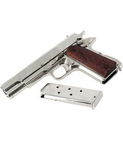 Denix Réplique Pistolet 1911 45 Chrome