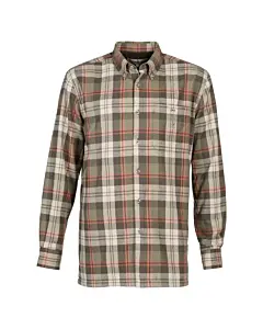 Chemise Percussion Doublee Polaire Inverness Kaki Orange