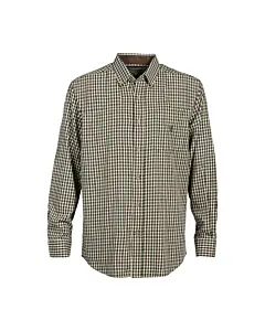 Chemise Enfant Percussion Petits Carreaux Marron Vert 