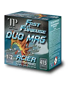 Cartouches Tunet Fast & Furieuse Duo Magnum Steel Calibre 12/76