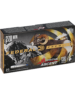 Cartouches Federal Terminal Ascent Calibre 270 Win 136 Gr Terminal Ascent-1
