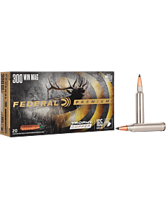 Cartouches Federal Premium Ogive Trophy Copper Calibre 300 Win Mag-1