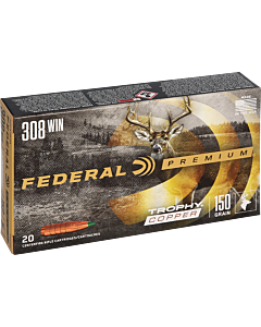 Cartouches Federal Premium Ogive Trophy Copper Calibre 308 Win-1