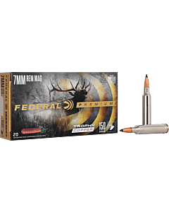 Cartouches Federal Premium Ogive Trophy Copper Calibre 7Mm Rm 150 Grains-1