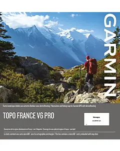 Carte Topographique V6 Pro Pour Colliers GPS Garmin Alpha - Montagne