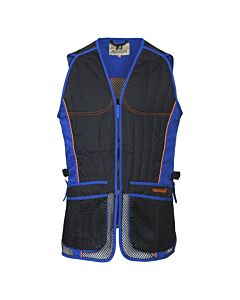 Gilet Ball Trap Noir Et Bleu Percussion-1