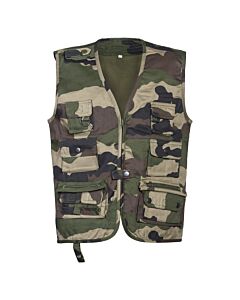Gilet Reporter Percussion Enfant Camo-1