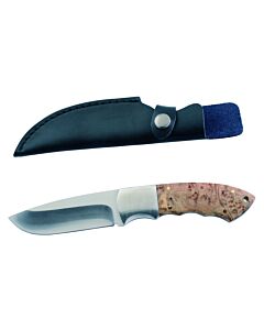 Couteau de Chasse à Découper Manche Ronce Lame 10cm Januel